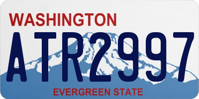 WA license plate ATR2997