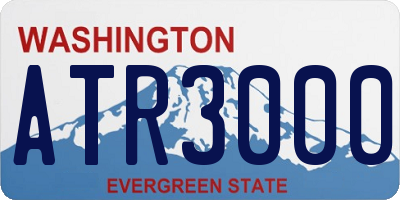 WA license plate ATR3000