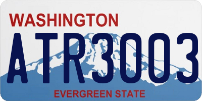 WA license plate ATR3003