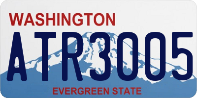 WA license plate ATR3005