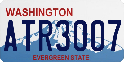 WA license plate ATR3007