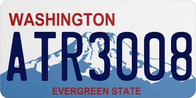 WA license plate ATR3008
