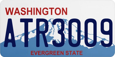 WA license plate ATR3009