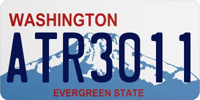 WA license plate ATR3011