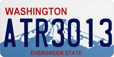 WA license plate ATR3013