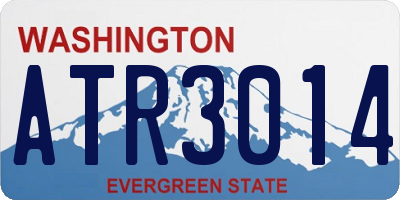 WA license plate ATR3014