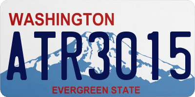 WA license plate ATR3015