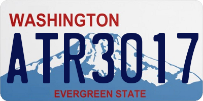 WA license plate ATR3017