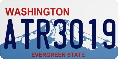 WA license plate ATR3019