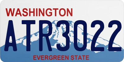 WA license plate ATR3022