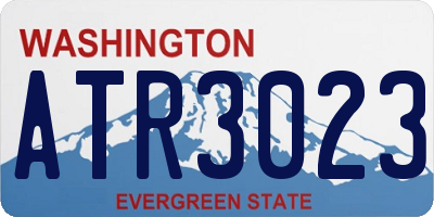 WA license plate ATR3023