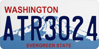 WA license plate ATR3024