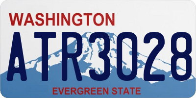 WA license plate ATR3028
