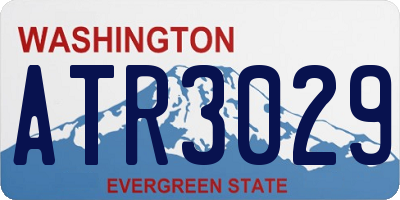 WA license plate ATR3029