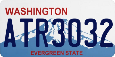 WA license plate ATR3032