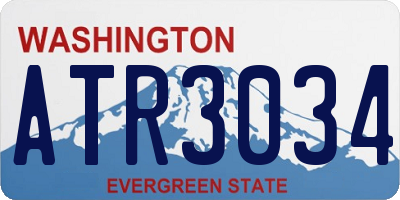 WA license plate ATR3034