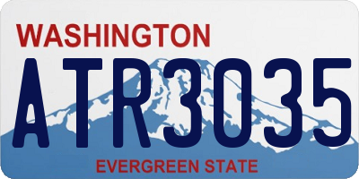 WA license plate ATR3035