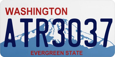 WA license plate ATR3037