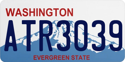 WA license plate ATR3039