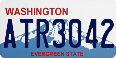 WA license plate ATR3042