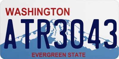 WA license plate ATR3043