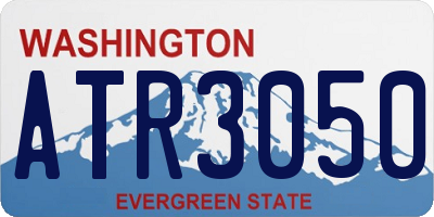 WA license plate ATR3050