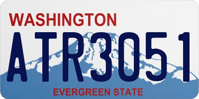 WA license plate ATR3051