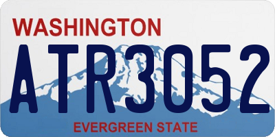WA license plate ATR3052