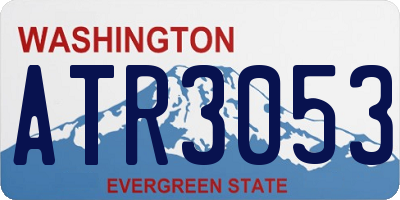 WA license plate ATR3053