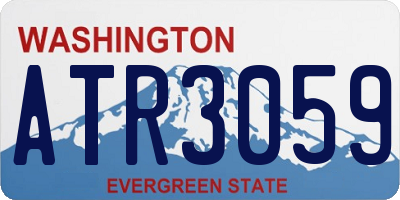 WA license plate ATR3059