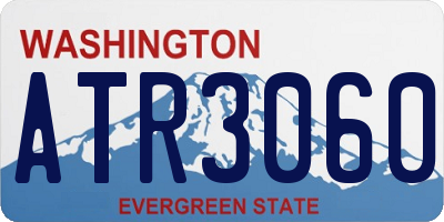 WA license plate ATR3060