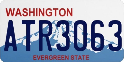 WA license plate ATR3063