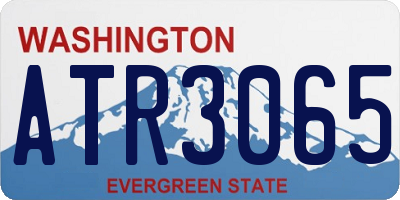 WA license plate ATR3065
