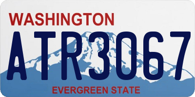 WA license plate ATR3067