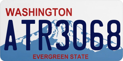 WA license plate ATR3068