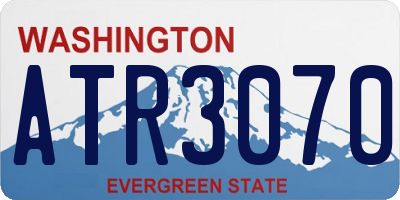 WA license plate ATR3070