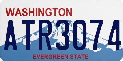 WA license plate ATR3074