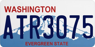 WA license plate ATR3075