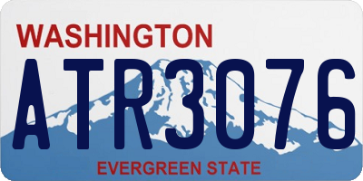 WA license plate ATR3076