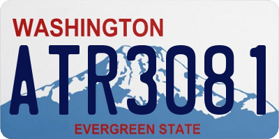 WA license plate ATR3081