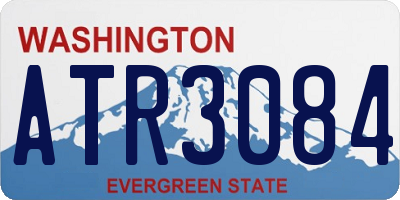 WA license plate ATR3084