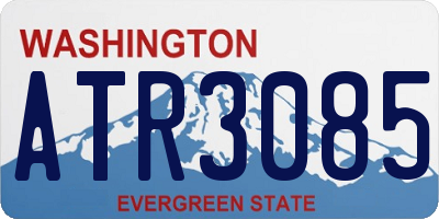 WA license plate ATR3085