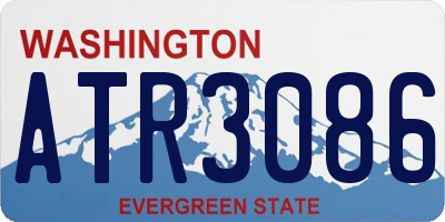 WA license plate ATR3086