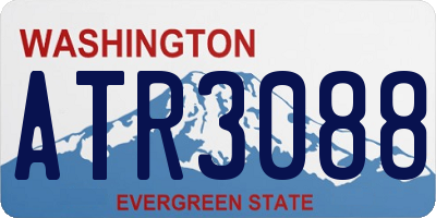 WA license plate ATR3088