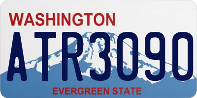 WA license plate ATR3090