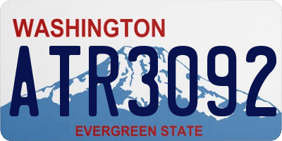 WA license plate ATR3092