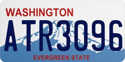 WA license plate ATR3096
