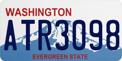 WA license plate ATR3098