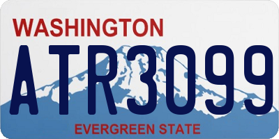 WA license plate ATR3099
