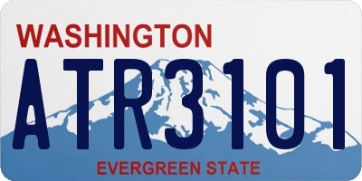 WA license plate ATR3101
